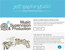 Tablet Screenshot of jeffwaynemusic.com